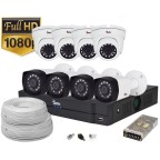 Kit supraveghere mixt 8 camere Full HD